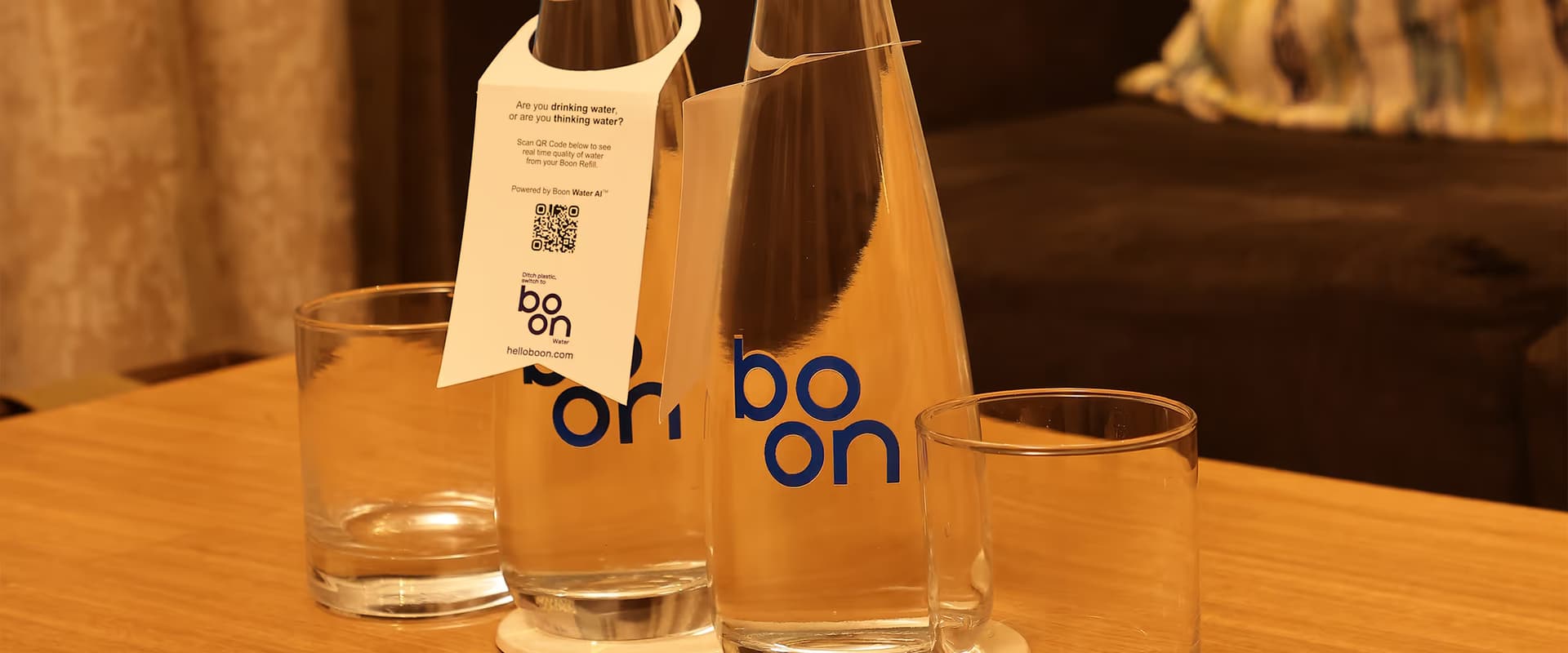 Boon Refill Easy installed in a hotel back-of-house