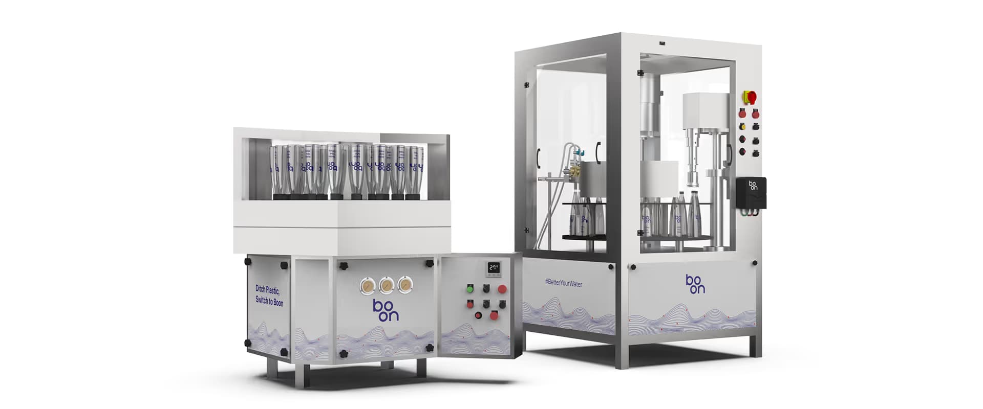 The Boon Refill Pro bottling line