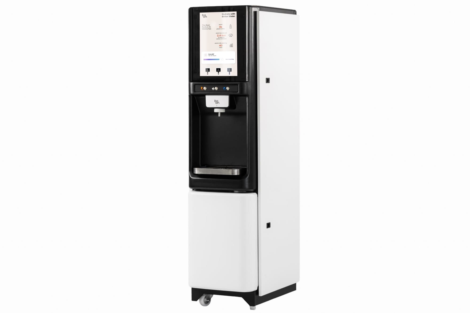 Boon's first commercial purification system.
