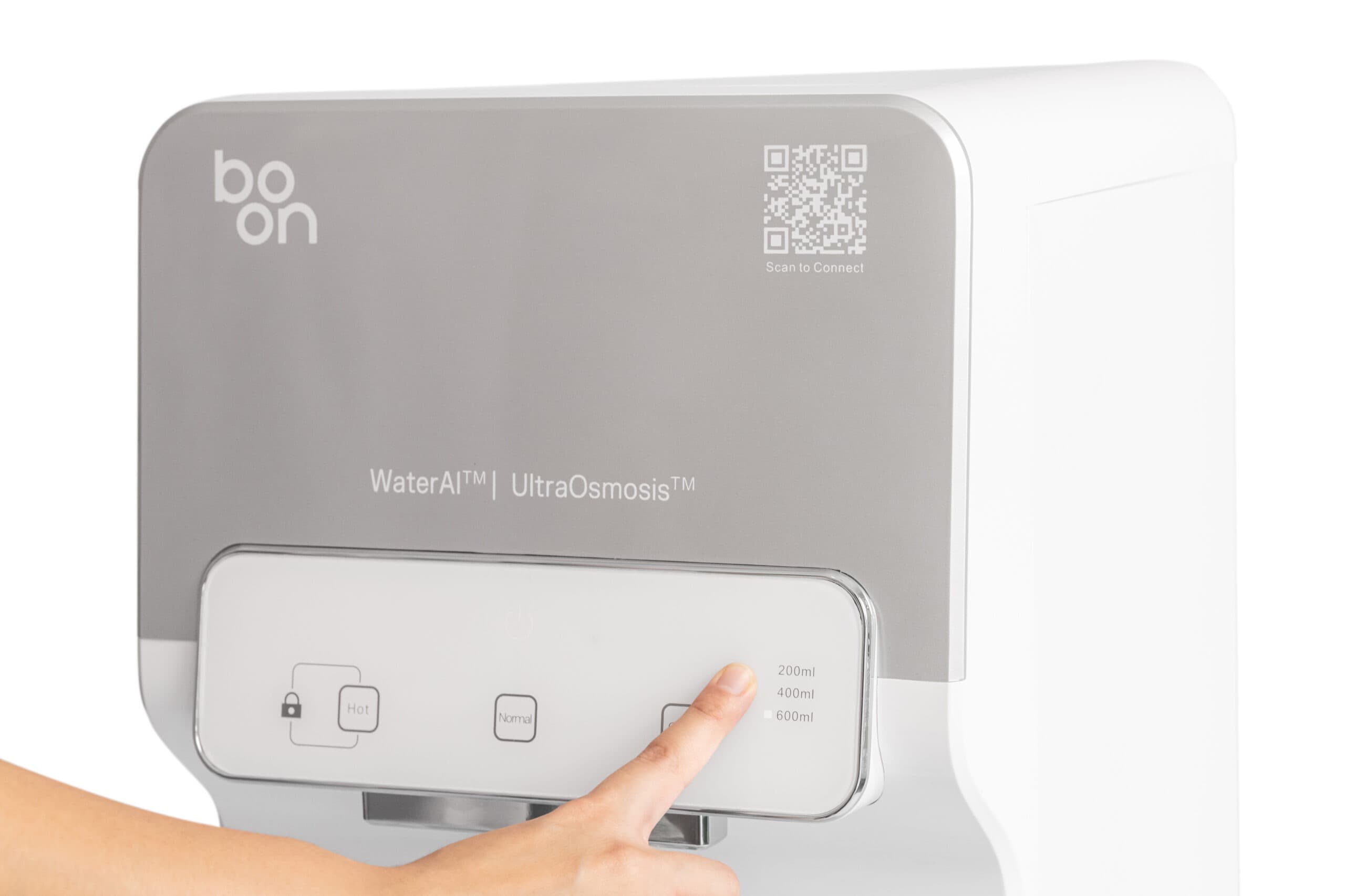 Boon Tall freestanding water purifier, front view