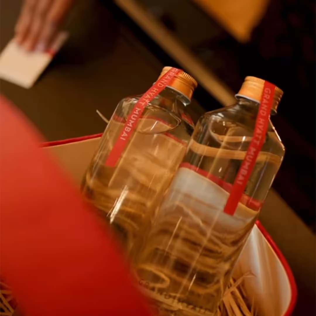Boon bottles at Grand Hyatt