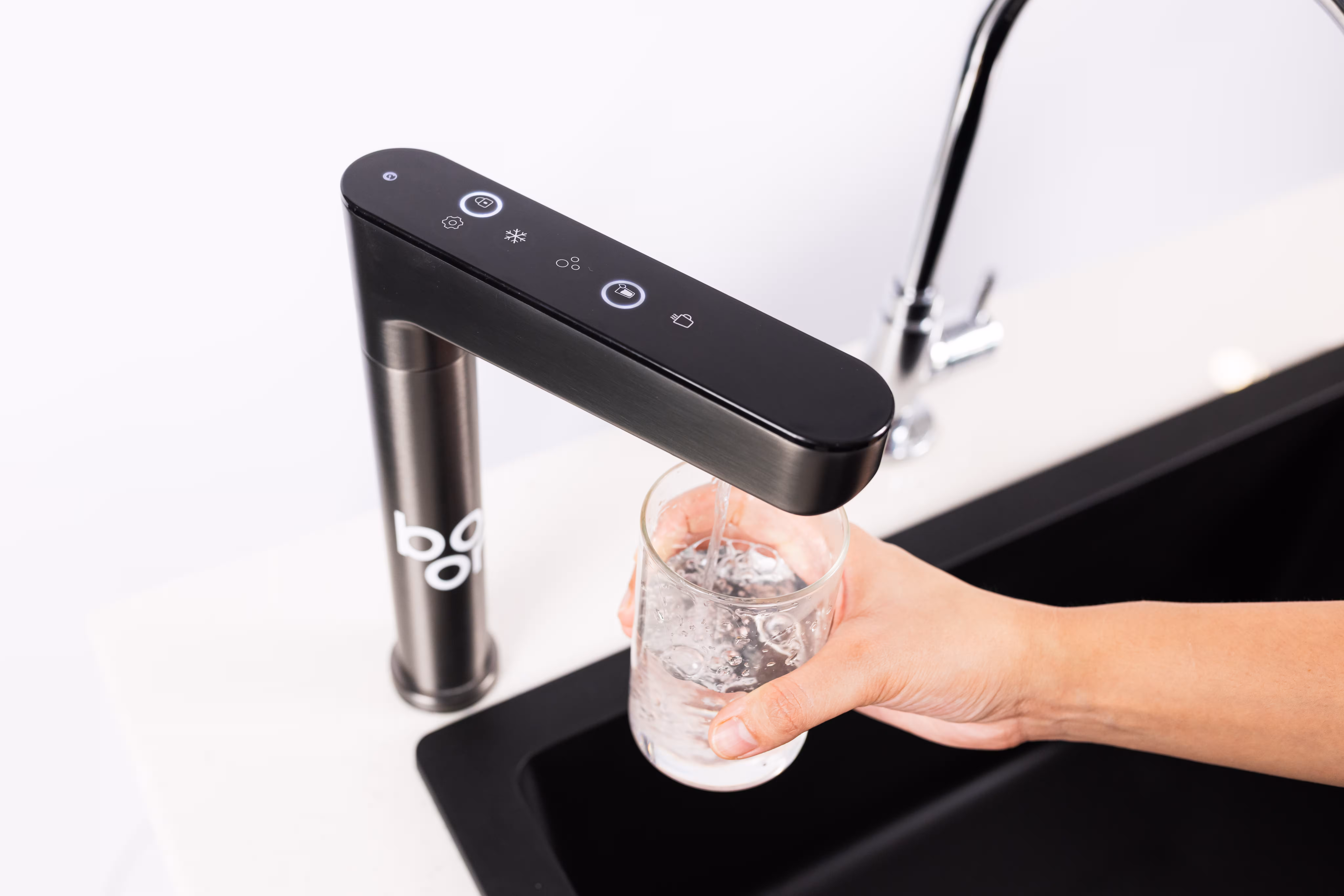 The Boon Purify Tap Pro filtered water tap
