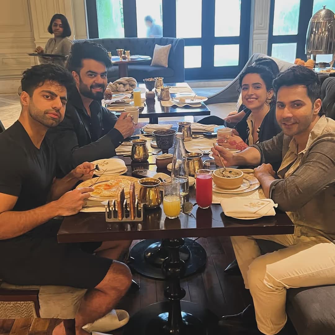Varun Dhawan spotted with Boon water