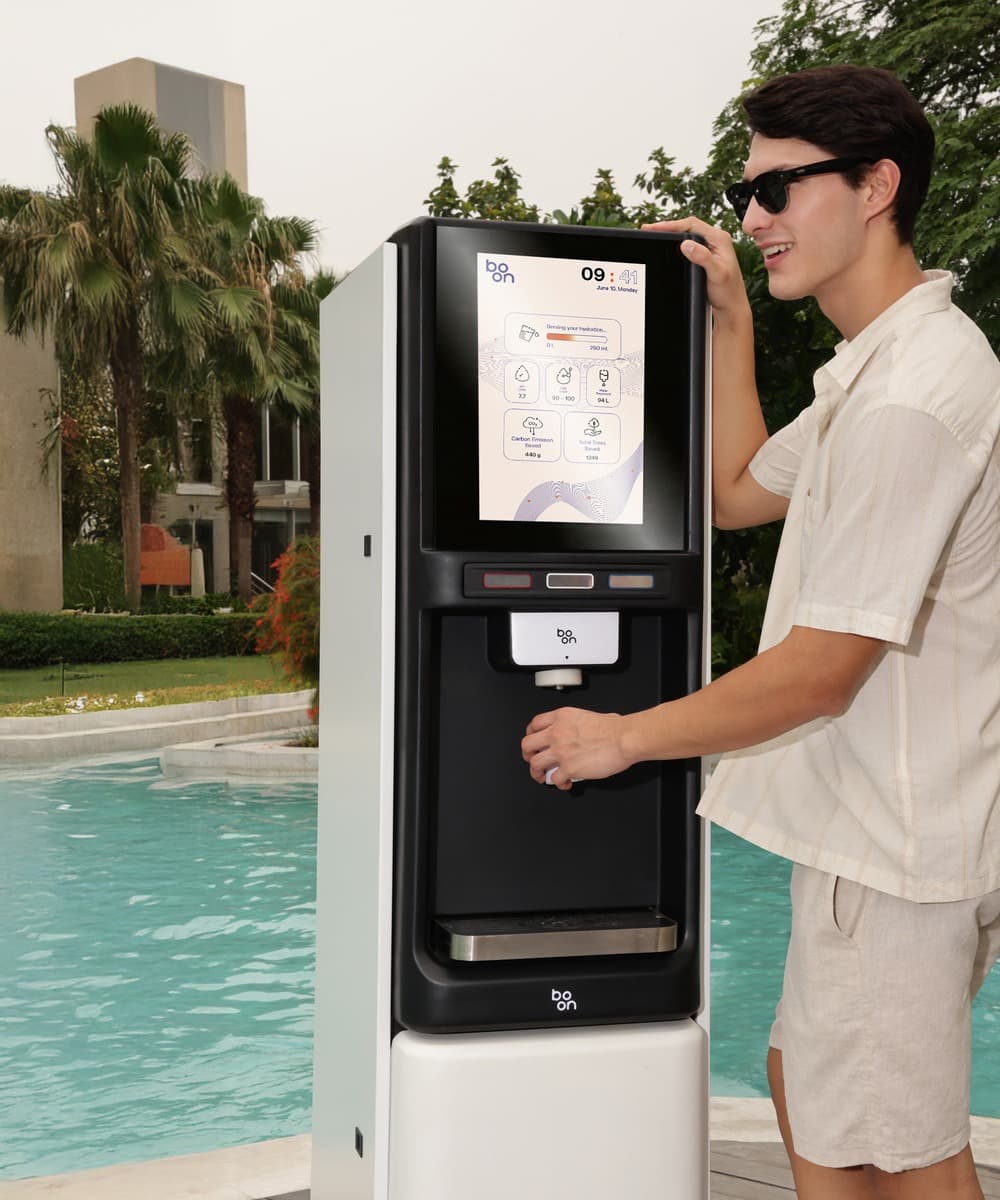 A Boon water system in a corporate workplace.