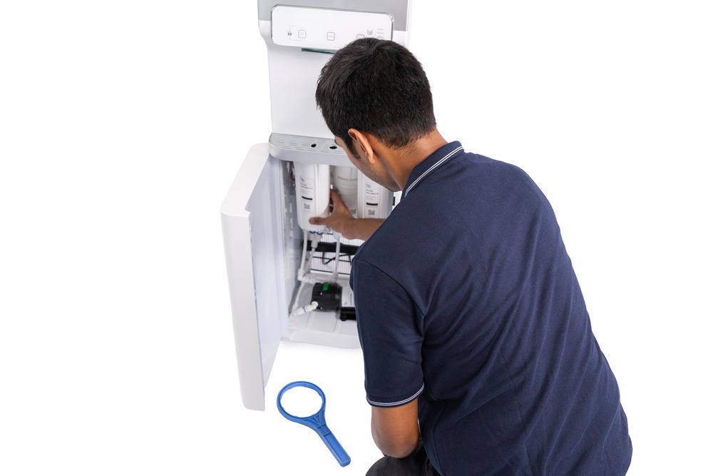 Under sink water purifier installation
