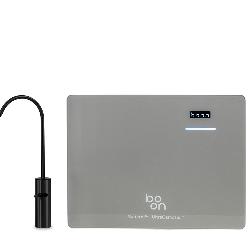 Boon Tap unit with seven-segment display and LED indicator.